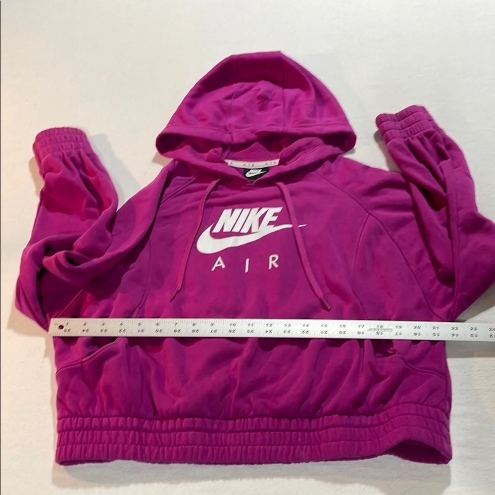 Nike Air Oversized Loose Fit Baggy Cropped Hoodie Long Sleeve Large